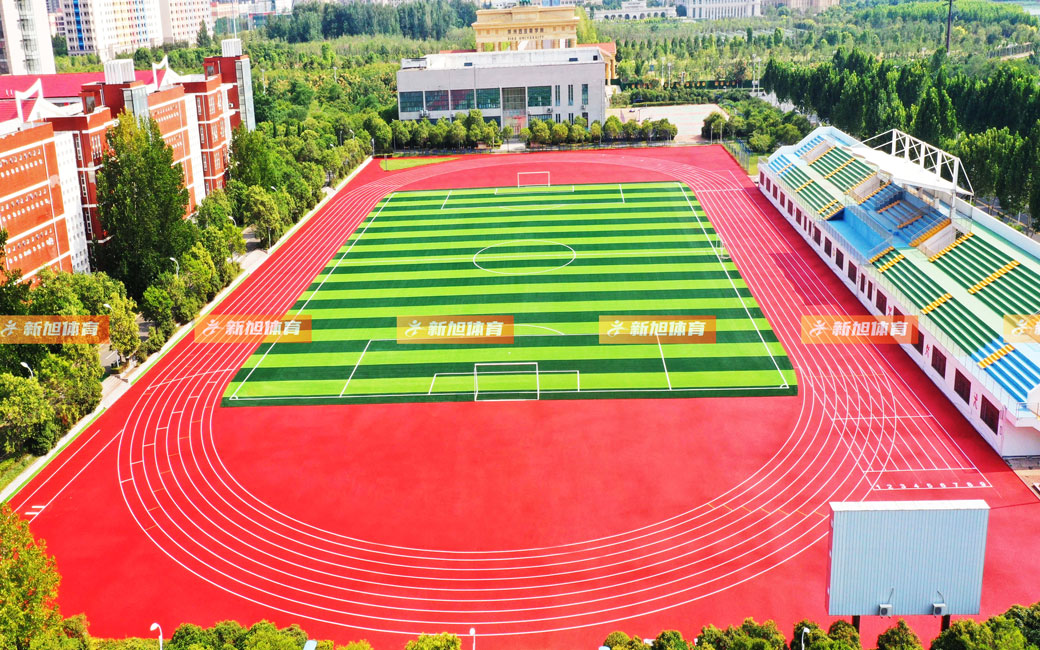 新旭體育河南本土新鄭第一中學跑道案例